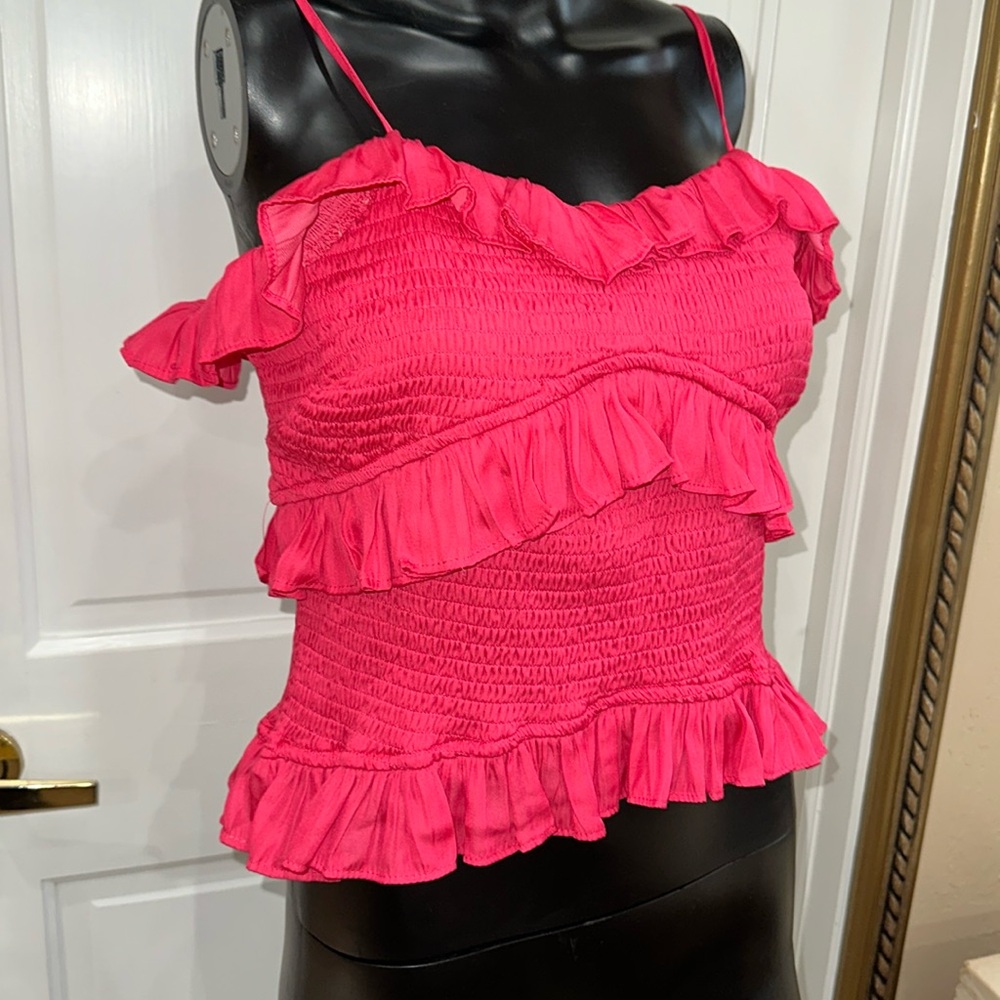 Pink coral summer top